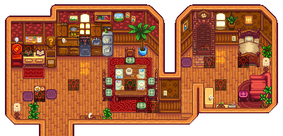 Inside the Mayor's house during the day