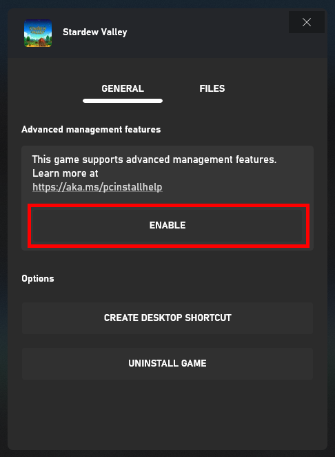 Modding - Enable SMAPI in Xbox app 2.png